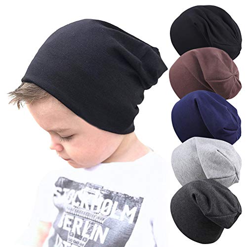 Guozyun Baby Boys Beanies Toddler Hat Cotton Cute Slouchy Skull Beanie Caps For Infant Kids Boy 6-60 Months #TOP13