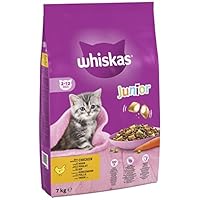 Whiskas Junior Chicken 7kg Bag, Kitten Cat Dry Food - Pack may vary