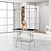 VEVOR Pet Grooming Table, 46 Inch Grooming Station with 2 Height Adjustable Arms, 330LBS Static Load Capacity, Foldable Dog Groom Station with No-Sit Haunch Holder with Loop, for Medium/Small Dogs