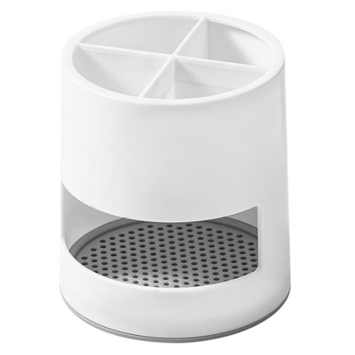 Electric Toothbrush Holder - Multifunctional Bathroom Organizer, White