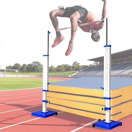 LjlXanthiper Soportes Portátiles para Salto De Altura,Soportes De Entrenamiento para Salto De Altura Aluminio,Medidas De 30-230 Cm Pulgadas,para Entrenamiento De Pista Y Campo En Escuelas