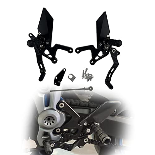 Pédale arrière moto articulée Kawasaki Z900 : surface augmentée pour un appui stable