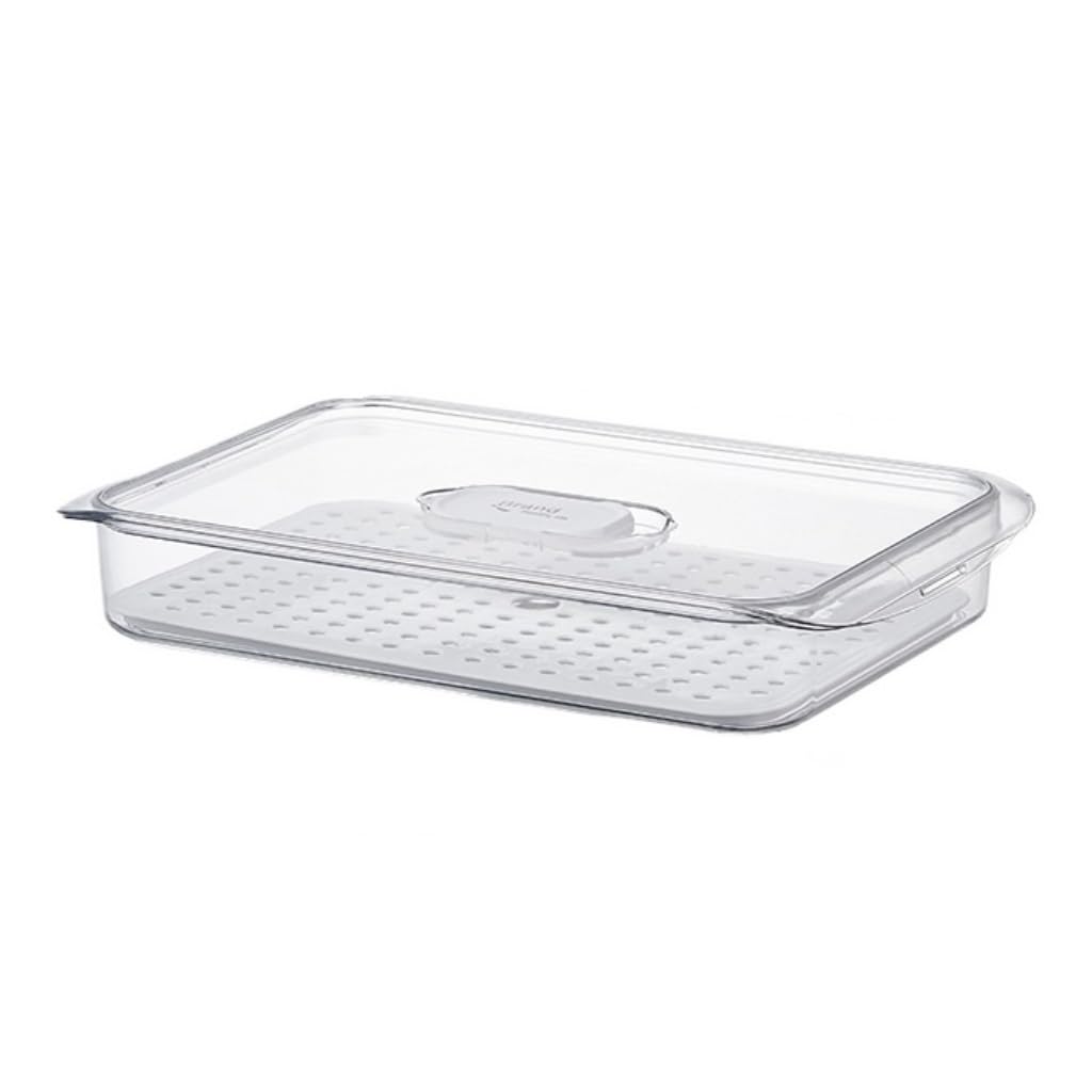 contenedor de Comida Drenaje del refrigerador Caja de Mantenimiento de la Cocina casera Caja de Almacenamiento de Acabado Caja de Almacenamiento de congelación rápida for el Mantenimiento 4L