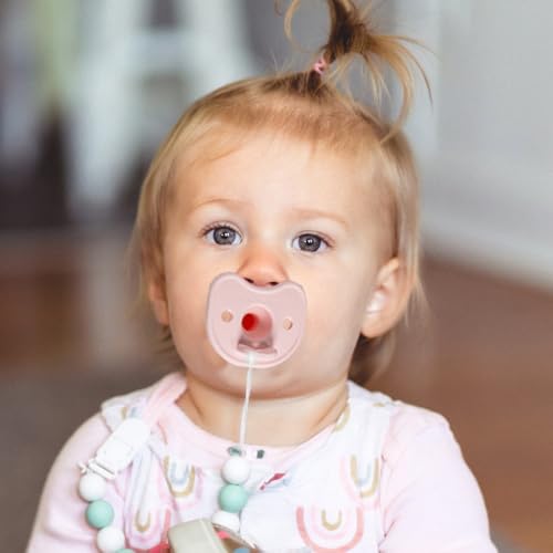 Image of Kids Heroes Baby Pacifiers 0-3 Months, Orthodontic Pacifier Newborn, One-Piece Silicone Pacifier, BPA Free, 2 Pack