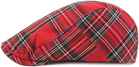 Quanhaigou Men's Cotton Flat Ivy Gatsby Newsboy Driving Hat Adjustable Irish Cabbie Ivy Driving Hunting Cap - Image 3