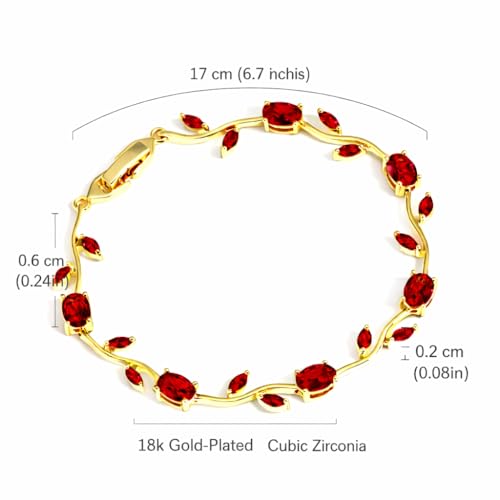 Image of Trendy Tulip Bracelet for Women | Gold Plated Pink Crystal Floral Bracelet | Elegant Minimalist Jewelry | Adjustable Chain Bracelet Gift for Girls Women | Stylish Party Daily Wear Accessory