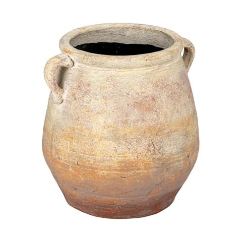 Creative Co-op Rustic Whitewashed Urn Cover