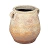 Creative co op whitewashed terra cotta urn beige  urban country home decor