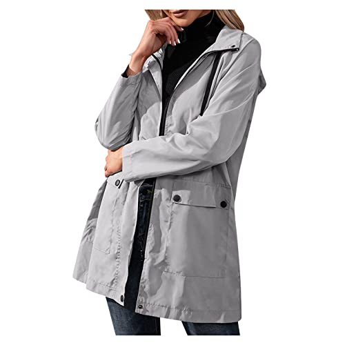 Chaquetas impermeables para mujer, ligeras, resistentes al viento, con capucha, cortavientos, anoraks, gabardina, talla grande, gabardina para senderismo, escalada, ciclismo, motocicleta,