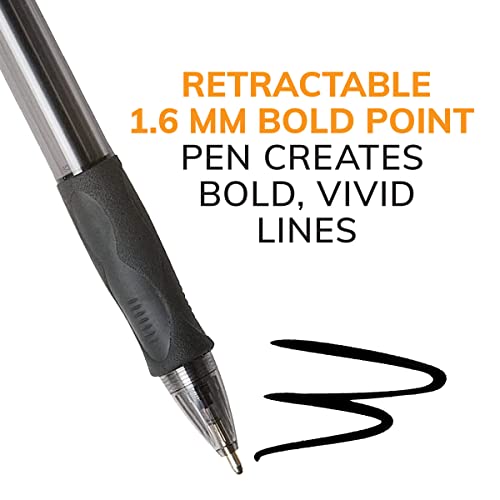 Bic VLGB11-BLK Glide Bold Black Ballpoint Pens thumb #5