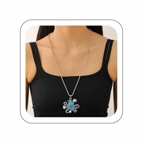 Wendalern Boho Strass Perle Oktopus Halskette Diamant Cz Tentakel Krake Anhänger Halskette Niedlich Sommer Strand Lange Box Kette Ozean Halsketten Schmuck Für Frauen Wendalern Boho Strass Perle Oktopus Halskette Diamant Cz Tentakel Krake Anhänger Halskette Niedlich Sommer Strand Lange Box Kette Ozean Halsketten Schmuck Für Frauen