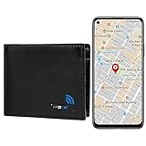 SMART LB Anti-Lost Bluetooth Wallet Tracker & Finder GPS Position Location Credit Card Holder for Men Leather Men's Wallets Cion pocket ID Window