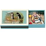 Mr. Christmas Gold Label 3 1/4-Inch Wide Matchbox Melodies, Kittens