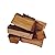 Carolina Cookwood Hickory Smoking Wood Logs for Wood Fired and Charcoal Smoker Grills - Large 6-in. Hardwood Splits, 12-17 lbs., 675 cu. in. Naturally Cured Smoker Wood