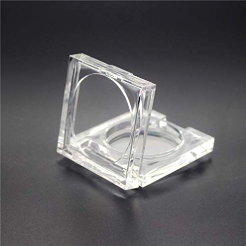 4 Pcs Transparent Empty Powder Case Refillable Cosmetic Container Jar for Makeup Shading Powder Blush Eyeshadow, 4.5g4