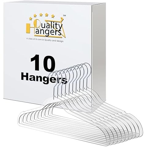 Quality Hangers Clear Plastic Clothing Hangers Cover