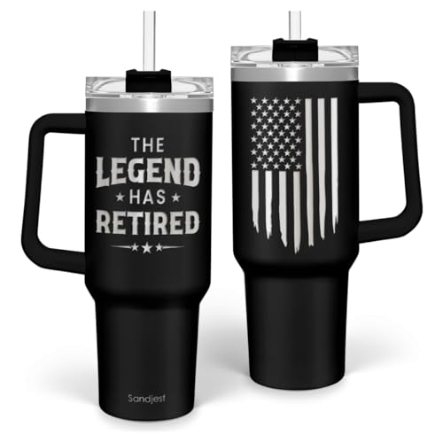 SANDJEST Retirement Gift for Men - 40oz Stainless Steel Insulated