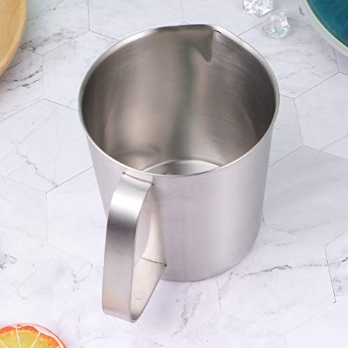 Jarra de espumador de leite Yarnow de aço inoxidável, copo de café expresso latte Art Cup copo medid