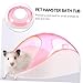 Yardwe Small Pet Bathing Chinchilla Hamster Bathtub Filter Scoop for Easy Cleaning