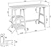 Computer Writing Desk Laptop Table Black Trestle Desk Home Office Rectangle Study Reading Desk Kids Table with 2 Removable Tiers Shelves with Hutches