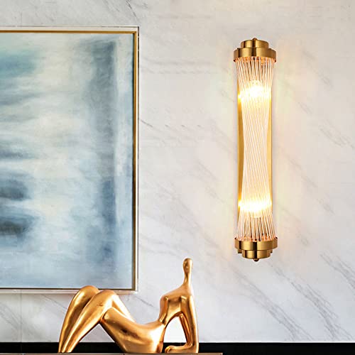 Luces de montaje en pared con pantalla de cristal traslúcido y soporte metálico pulido 3