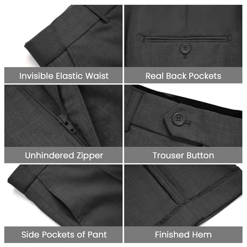 MAGE MALE Men's Dress Pants Stylish Suit Pants Dress Slacks4