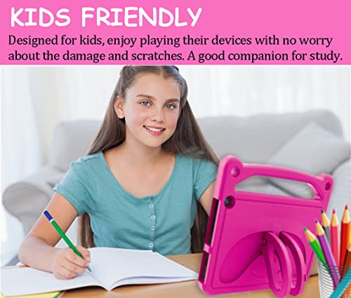 All-New Fire 7 Tablet Case, 7” 12Th Generation (2022 Release),Fire 7 Tablet Case For Kids,Antike Shockproof Light Weight Handle Kids Friendly Case For Amazon Kindle Fire 7 Tablet,Rose #TOP5