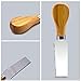 Freehawk 4 Pieces Set Cheese Knives with Bamboo Wood Handle Steel Stainless Cheese Slicer Cheese Cutter (Original Bamboo Handle)