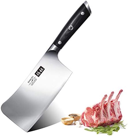 SHAN ZU Profesjonalny nóż szefa kuchni santoku, 18 cm