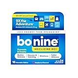 Bonine Motion Sickness Relief Chewable Tablets, Raspberry 16 ct.