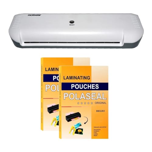 Motivate Kit Plastificadora Laminadora 110v e Polaseal RG 0,05 200und