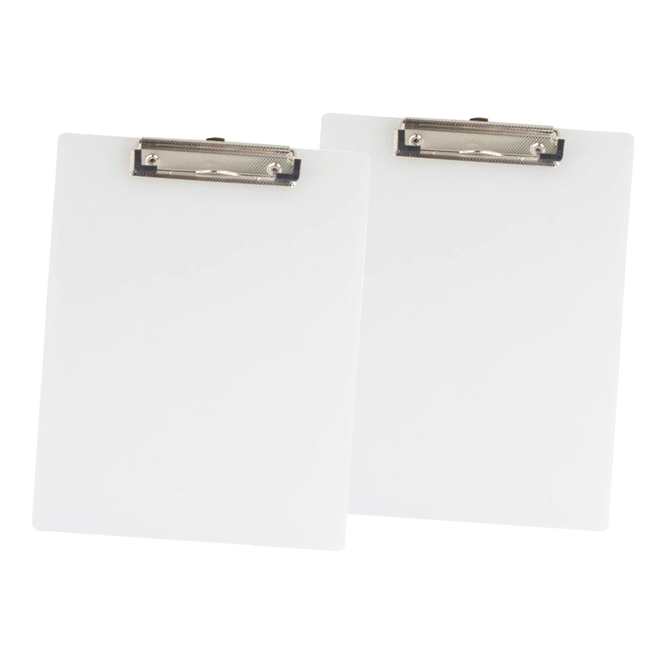 Portapapeles A4 de Plástico Blanco, Pack 10, Horizontal | Material de Oficina y Papeleria Instituto , Carpeta Organizadora Documentos , Fundas Transparentes Archivador