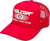 Volcom Men's Cheese Mesh Trucker Hat, Cranberry