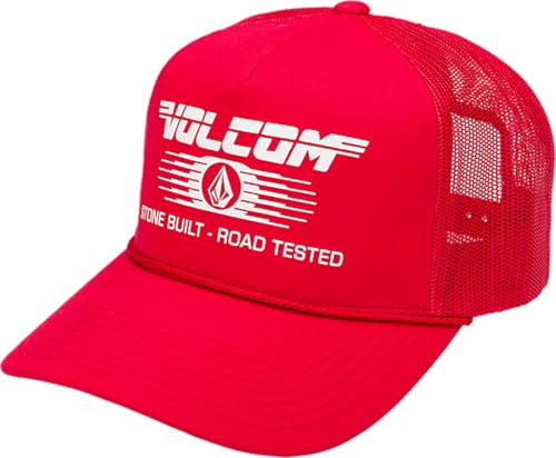 Image of Volcom Men's Snapback Hat - 6-Panel Twill Flat Brim Cap Adjustable Snap Closure