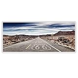 route 66 poster Made in Germany CanvasArts Route 66 - Poster (100 x 40 cm, Poster)