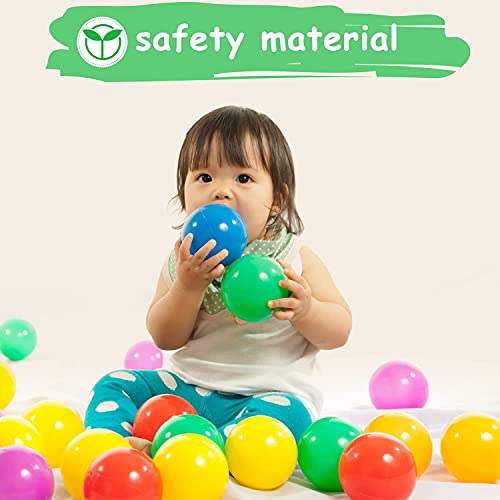 Vanland Ball Pit Balls For Baby And Toddler Phthalate Free Bpa Free Crush Proof Plastic - 7 Bright Colors In Reusable Play Toys For Kids With Zipper Storage Bag #TOP6