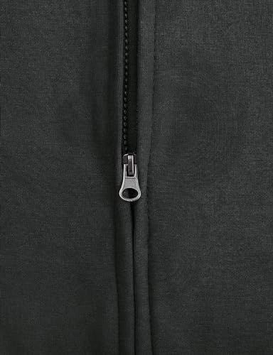 Image of Ohoo Mens Slim Fit Sleeveless Lightweight Zip Up Hooded Sweatshirt Vest Hoodie