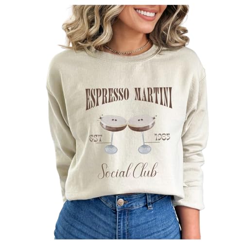 Expresso Martini Social Club Sweatshirt, Cheers Drink Shirt, Cute Drinking Tee Gift, Xmas Wine Hoodie Present, Cocktails Lover Gift, Cozy Winter Shirt, Retro Oversized Shirt, Xmas Party Gift