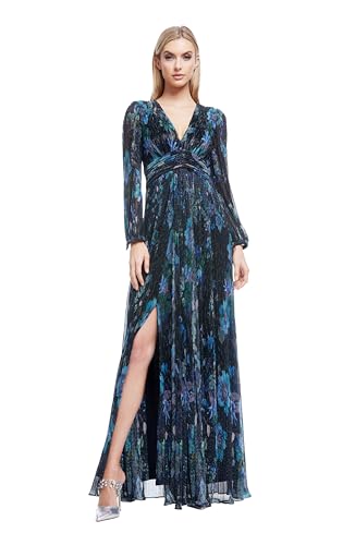 Amazon.com: Dress the Population Women's Pauline Flowers of Paradise  Crinkle, Maxi, Sheath, V-Neck Dress, Turquoise Multi, XX-Small : Clothing,  Shoes & Jewelry
