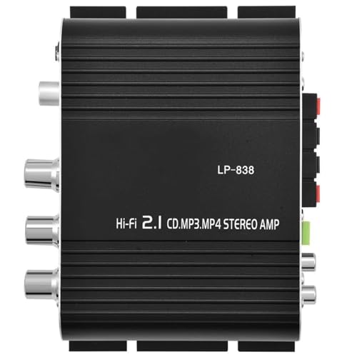 FACILE DA USARE: Mini amplificatore audio 2.1 canali HiFi è dotato di due coppie di clip di uscita per altoparlanti facili da collegare e da usare, per risparmiare tempo e aumentare l'efficienza.