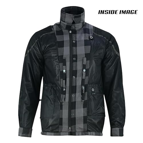 Ds Daniel Smart DS4670 Men Motorcycle Flannel Shirt Sporty Armored Kevlar Shirt Water Resistant And Durable thumb #5
