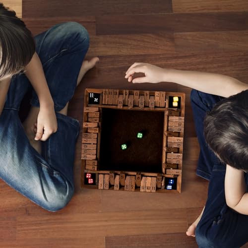 Juego Shut The Box de madera 12 números Ropoda miniatura 6