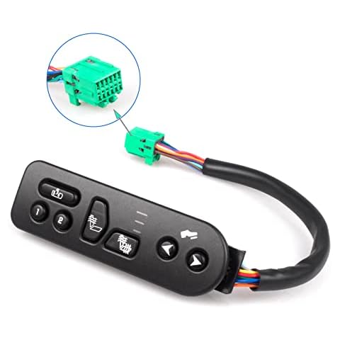 Front Driver Side Seat Heater Switch Compatible with 2003-2006 Chevy Avalanche/Suburban 1500 2500 Tahoe, GMC Yukon, Cadillac Escalade Replace 901-196, 15116862 Cover