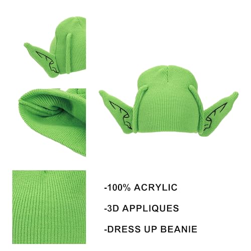 Image of Dragon Ball Z Piccolo Head with Ears and Antennas Knit Beanie