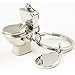 Produktbild Bluelans® Schlüsselanhänger Schlüsselring mit WC Toilette Anhänger Geschenk Neuheit Weihnachtsgeschenk