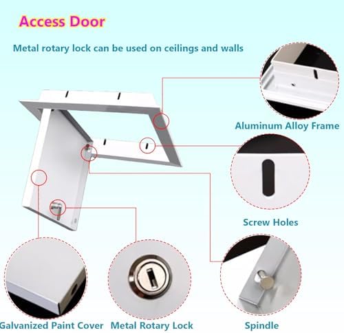 Flush Mount Access Panel - Easy Access Door for Ceiling, Attic Inspection, Plumbing Access, 14x20in (35x50cm) - Durable, Secure Access Solution