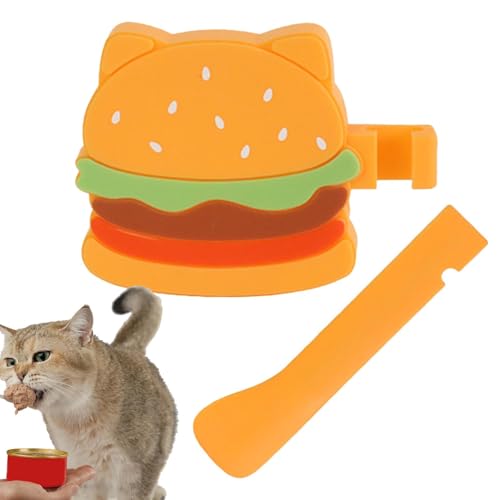 Abrelatas para gatos, espátula para alimentos para gatos - Manual puede abrir la tapa,Comer espátulas, herramienta de gatito, cuchara húmeda segura, accesorios de alimentación,