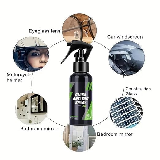 Image of Glass Anti Fog Spray, 120ml, All Purpose Defogger for Windshields and Mirrors