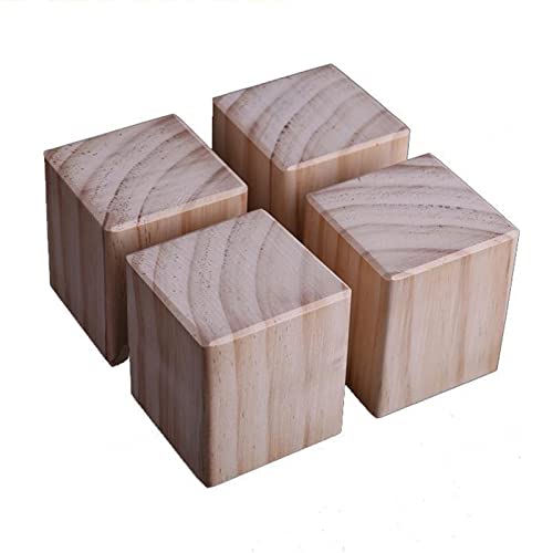 Patas de madera maciza para gabinetes: soporte cuadrado y resistente para tus muebles 2