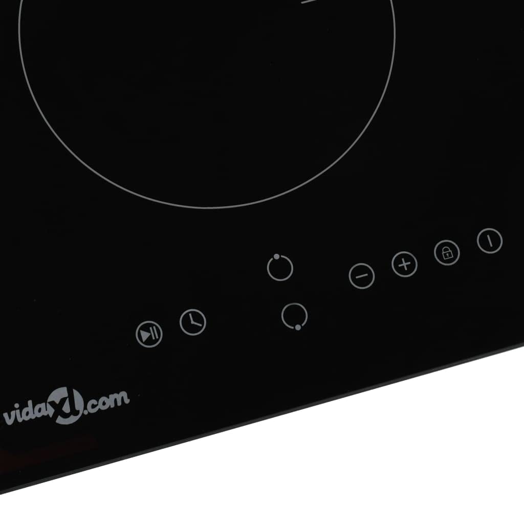 vidaXL Placa de inducción con 2 quemadores control táctil 3500 W